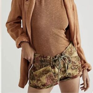 Free People Multicolor Cargo Shorts